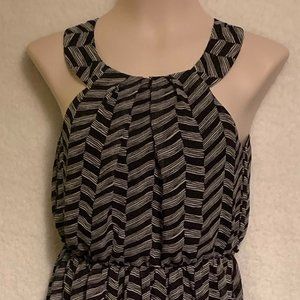 WOMEN'S A.BYER BLACK AND WHITE DRESS SIZE M